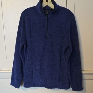 Men's Cozy Blue Zip-Up Sweater
